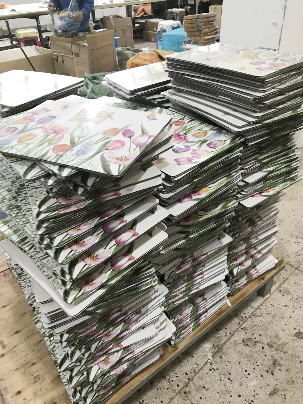 12 X 16 Inch Heat Resistant Rectangular Placemat Wood Table Mats For