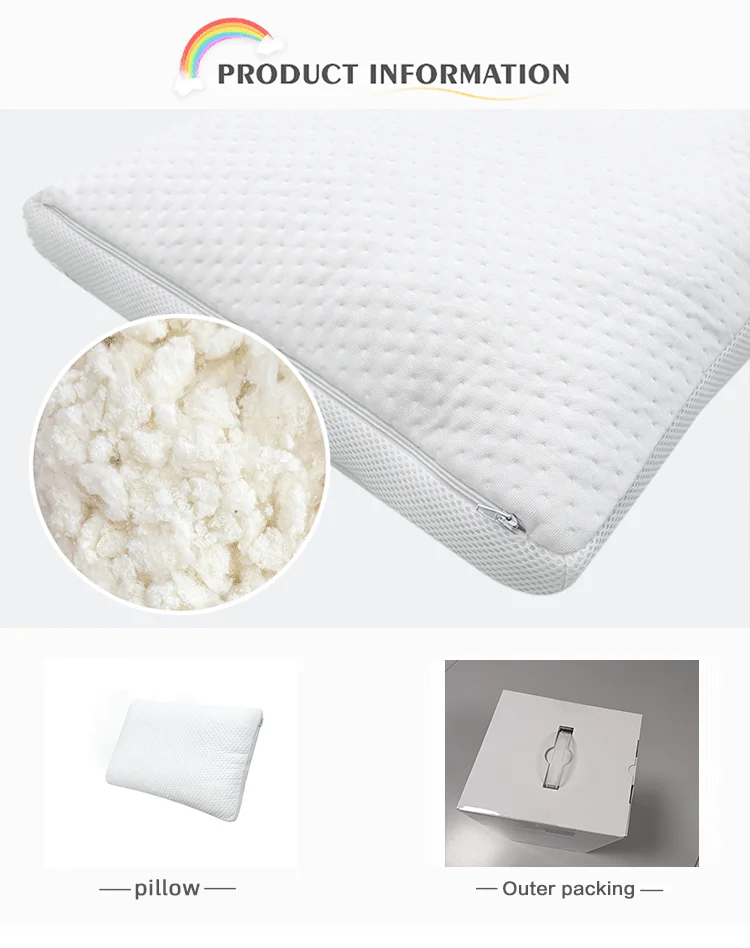 adjustable height comfortable tencel fabric talalay latex neck pillow-3