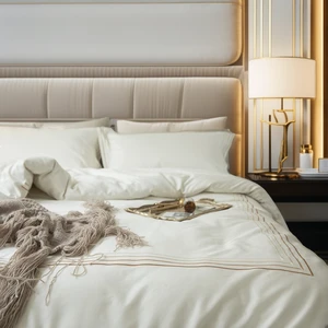 Hotel king Size Low Price Winter Bed Sheets Cotton Fabric Embroidery Bedding Sets Duvet Cover