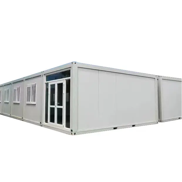 Expandable Container House 2 Bedrooms Wooden Movable Expandable Shipping Container Frame House supplier