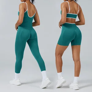 Gym Fitness Set Women Seamless Yoga Set 2 Pieces Fitness Clothing Sportswear Women Workout Yoga Wear Sets