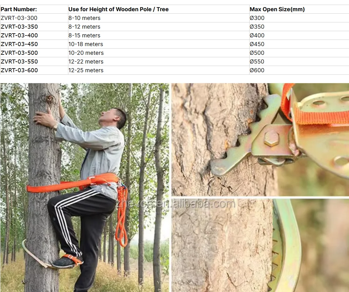 Electric Pole Climbers Tree Climbing Spikes With Steel Saw Tooth ...