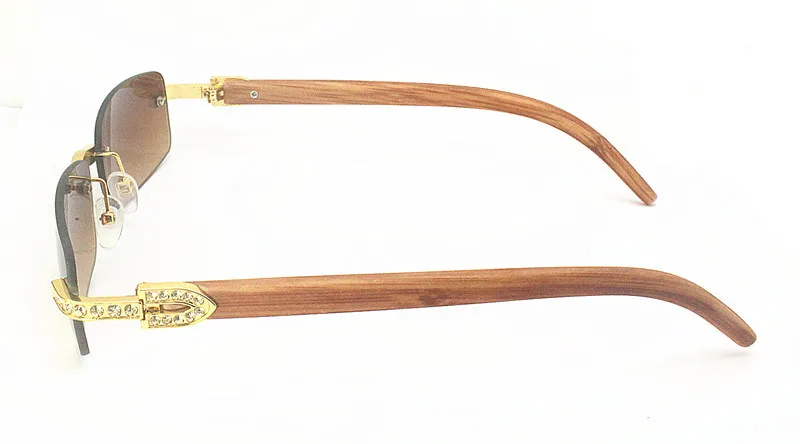 Gafas De Sol Cuadradas Con Diamantes De Imitación Para Hombre,Lentes De Sol  De Lujo De Madera,Carter,A La Moda,Sin Montura,2021 - Buy Diamantes De  Imitación Cuadrado Gafas De Sol,De Madera De Diamante Carter