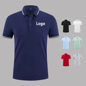 Custom Polo Shirt 100% Polyester Quick Dry Custom Logo Embroidered Sport Golf Work Uniform Unisex Polo Shirt