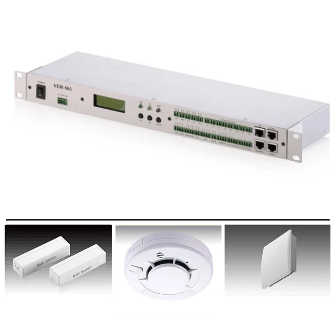 W-TEL Computer Room Environmental Dynamic Monitor IT Equipment Security Monitoring System Small Size Monitoring Host Support