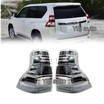 YBJ car accessories Smoke Black Rear lamp Back Turn Signal Brake Warning Bumper For Toyota Prado FJ150 LC150 2014-2017 Taillight