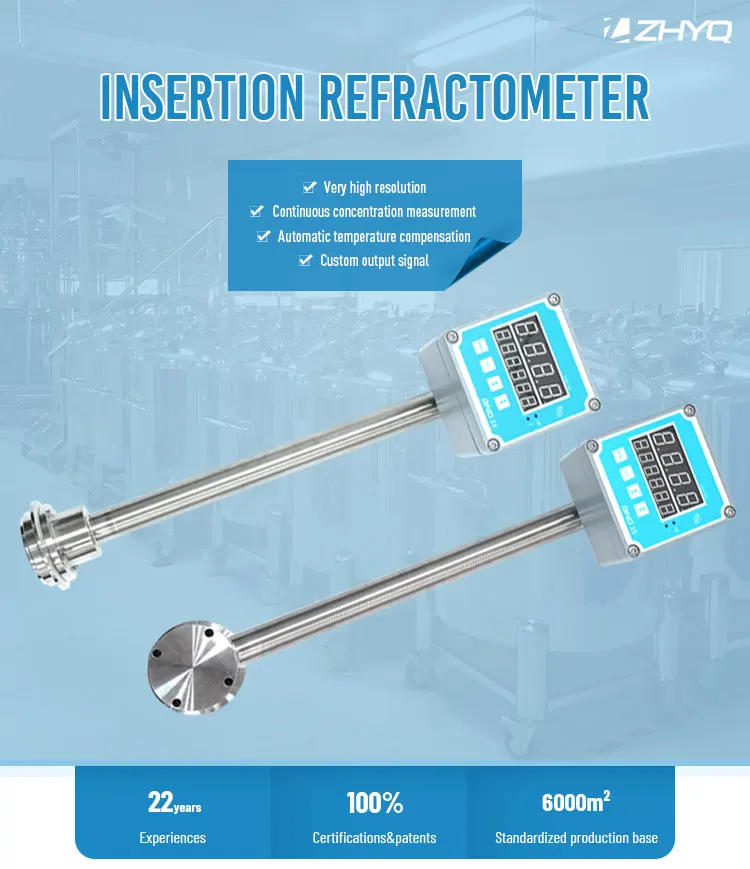 Zhyq Manufacturer High Accurate Immersion Type Digital Sugar Brix