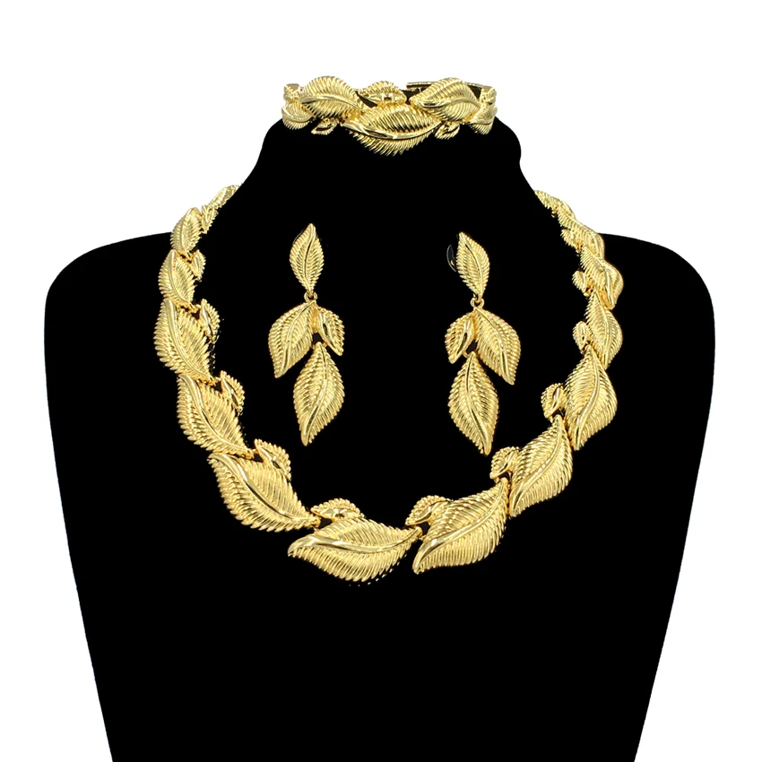 New Romanian Gold Style Exquisite Jewellery Set Hot Sale Women's Birthday  Gift Wedding Bridal Beautiful Jewellery Sets FHK13327