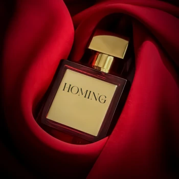 50/70ml Luxury Red Clear Women's Square Perfume Glass Mist Spray Bottle With Box Packaging