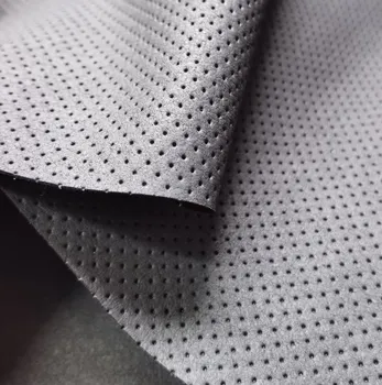 Ready Goods 0.6mm Microfiber PU Leather Lining Perforated Insole Water Absorbency Gloves Shoes Home Textiles Roll for Chairs
