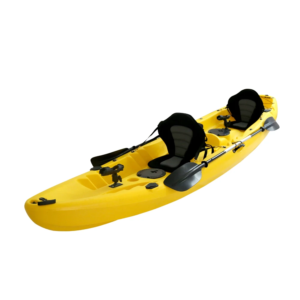 Ready to Ship   Tandem 2 Person Fishing Kayak Canoe Double Pedal Kayak for Sale