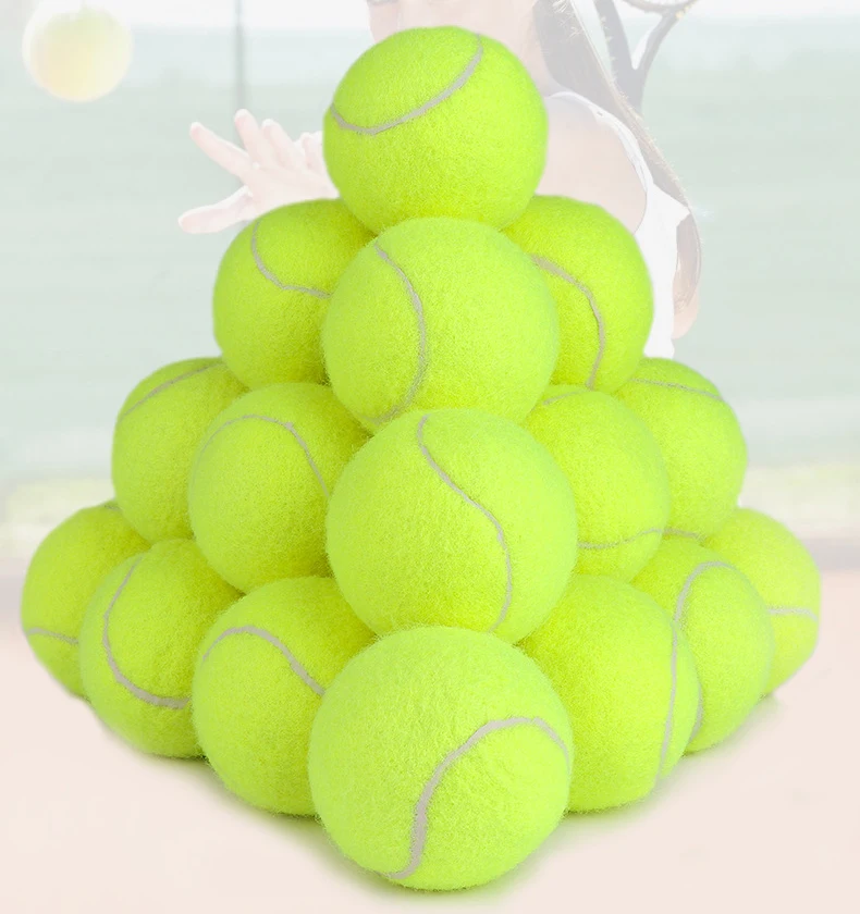 Dougez  Factory Price Customized Color Rubber Dog Interactive Chew Toys Pet Tennis Ball for Training