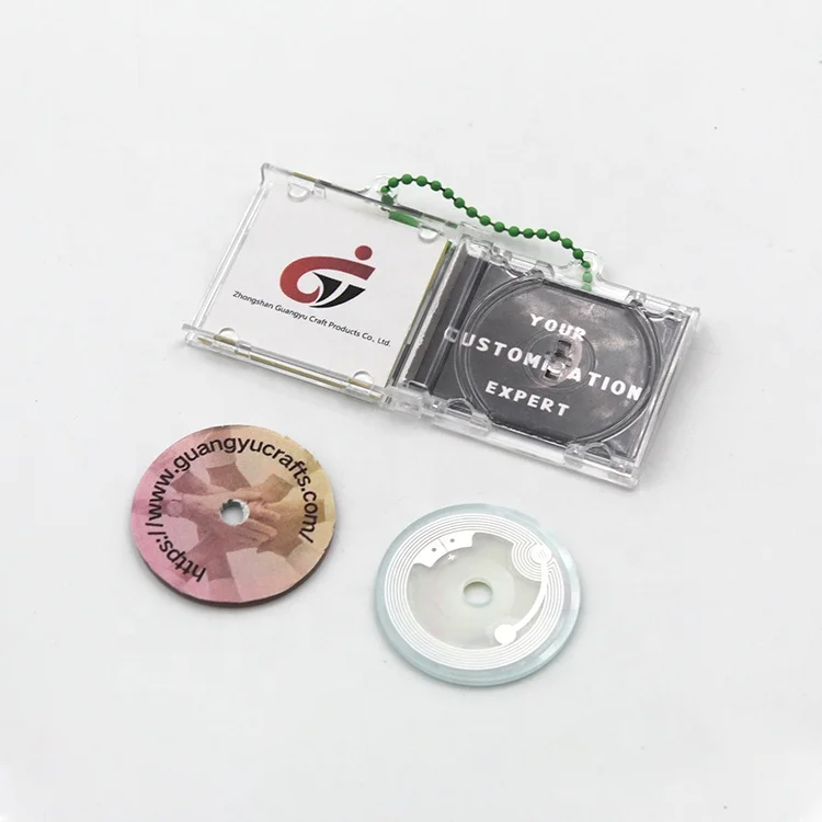Wholesale High Quality CD Box Keychain DVD Holder Key Ring