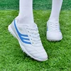 White & Blue Turf Cleats