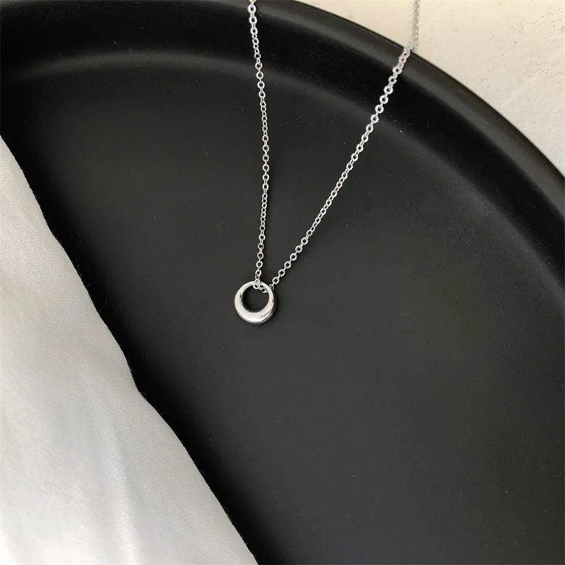 Wholesale Silver 925 Long Circle Bar Pendants for Women