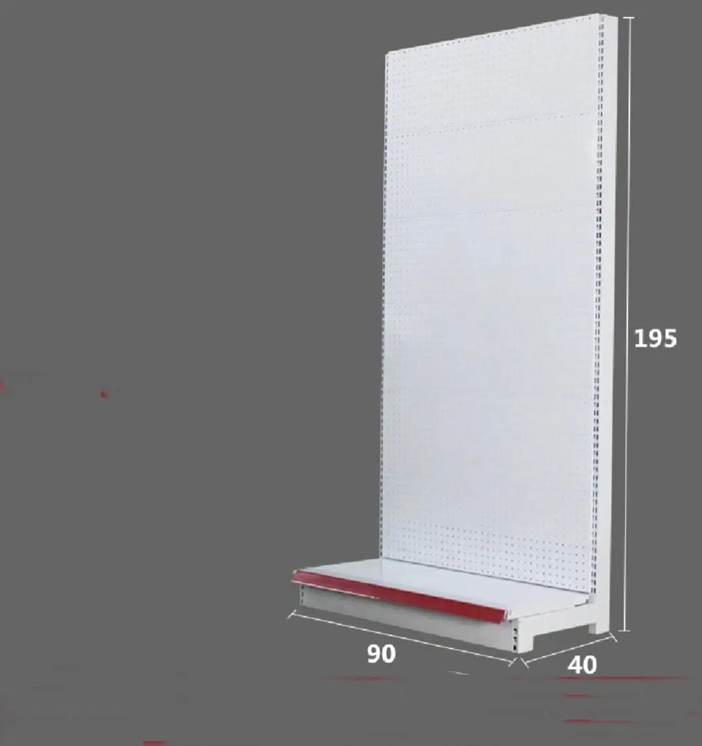 Heavy Duty Adjustable Height Supermarket Pegboard Display Stand Matt Black Power Coating ISO Certified Customized Color Racks