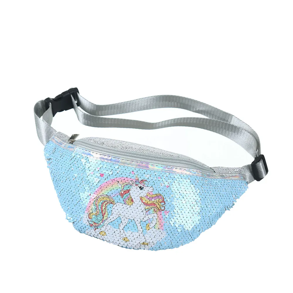 Waist Bag Glitter Sequin Girls Fanny Pack Adjustable Belt Cute Cat Sport  Travel Bum Purse for Kids Teens - China Bag and Bum Bag price