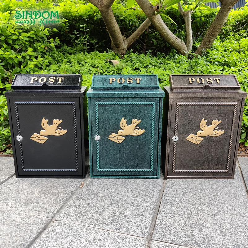 Modern Techniques Wholesale Cast Mailbox Outdoor Street Wall Mounted