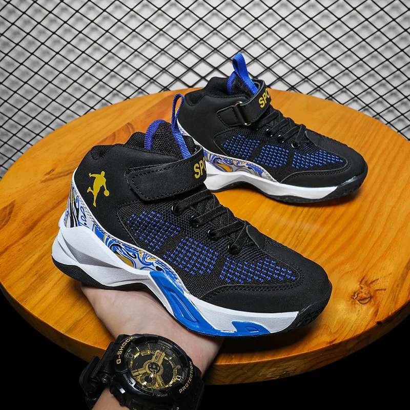 Детские кроссовки для мальчиков и девочек, спортивная обувь, модные кроссовки, Повседневная дышащая обувь для малышей, детская обувь для бега, Баскетбольная обувь