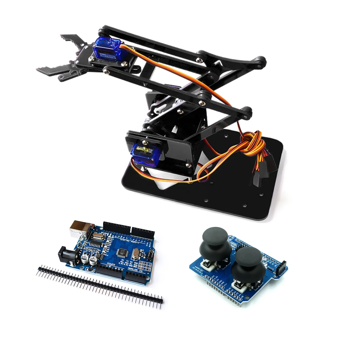DOF Acrylic Mechanical Arm Robot Manipulator Claw for Arduino Maker ...