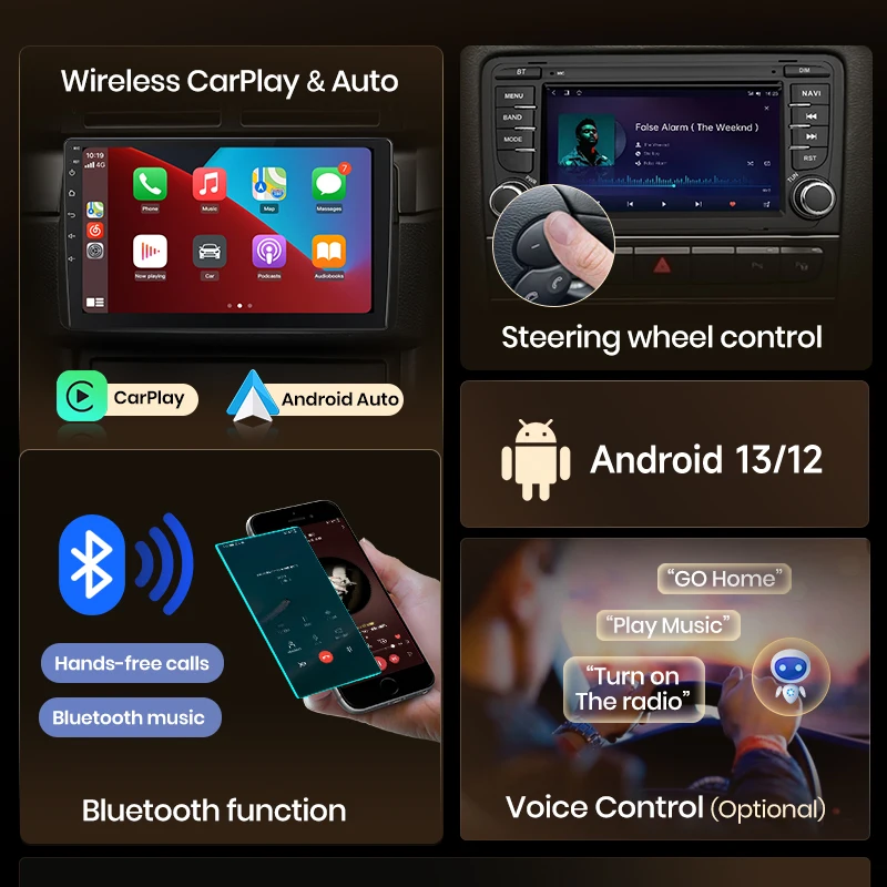 2G 64G Android Radio for Toyota Corolla E120 2000-2006 BYD F3 2006