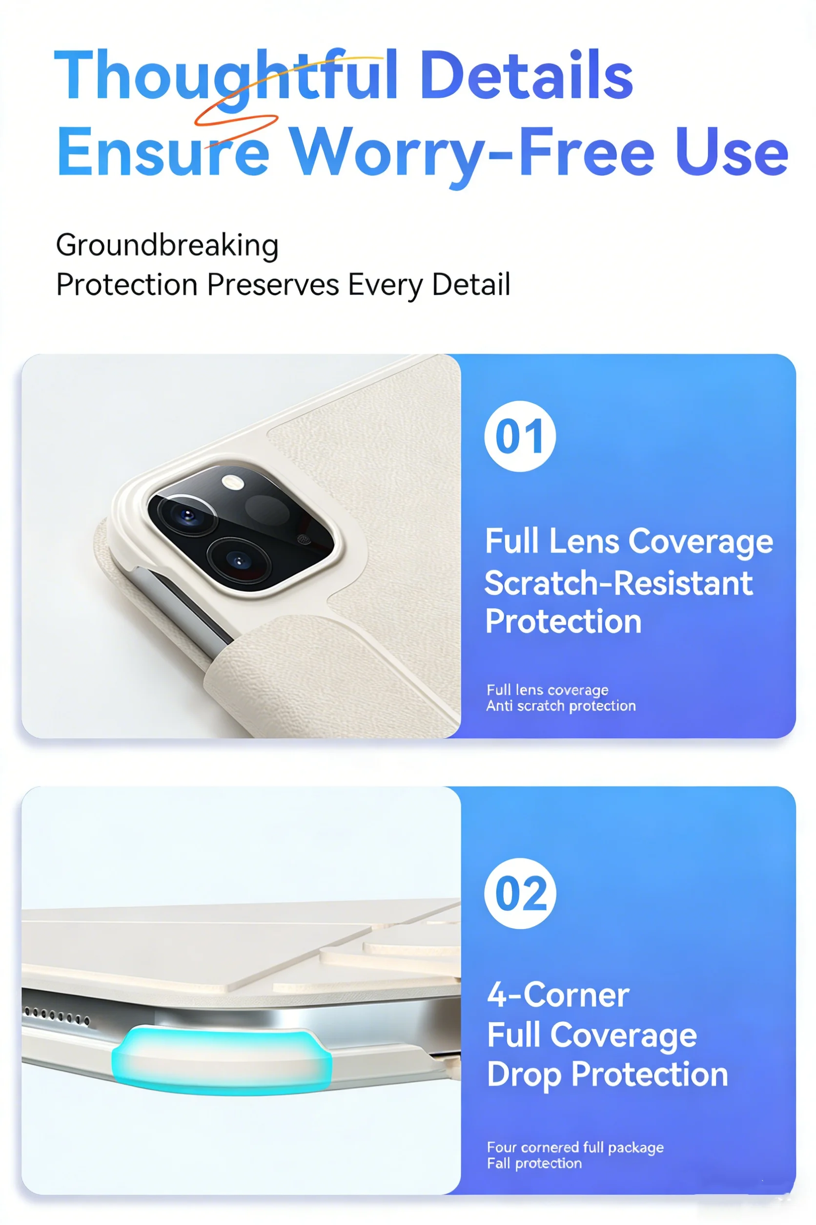 product strong magnetic pc pu leather case with ultra thin lightweight shockproof anti stain cover drop proof cover for ipad 11 a16-6