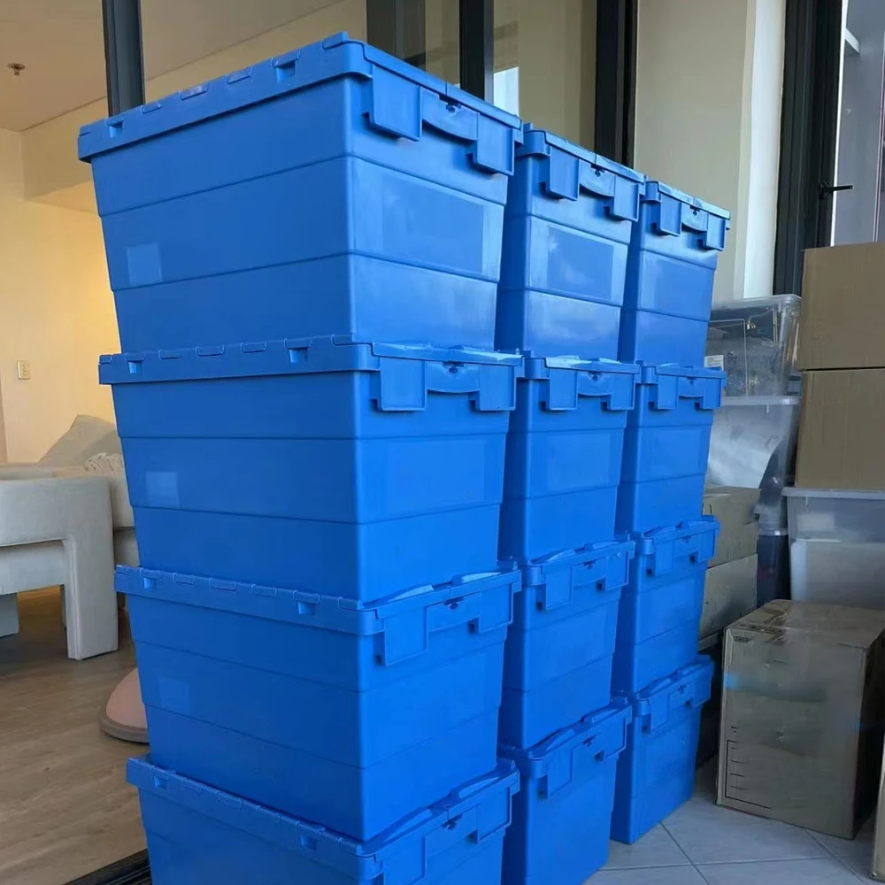 Stack and Nest PP Plastic Handling Crate Transportable Storage Box for Egg Tomato Seafood Feature Stackable and Nestable