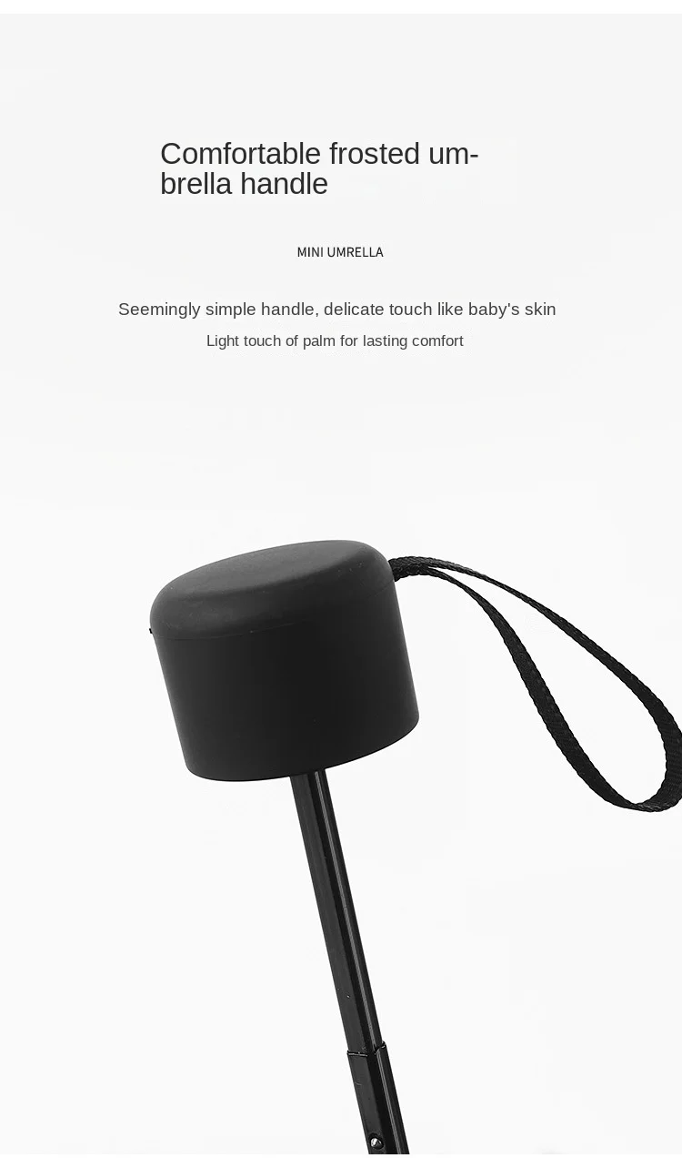 Portable Folded Ultralow-light 5 Folding Umbrella Sunblock Uv Mini Pocket Umbrella