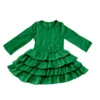 Green Tiered Cake Dress