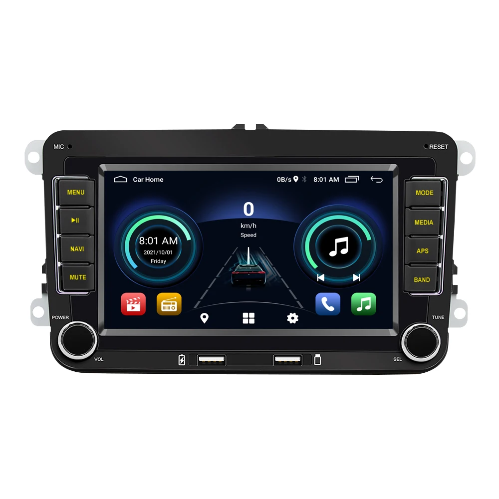 7 Inch GPS Car Video Android 13 for VW Golf Polo Beetle Amarok Touran Polo passat Car DVD Player with Wireless Carplay
