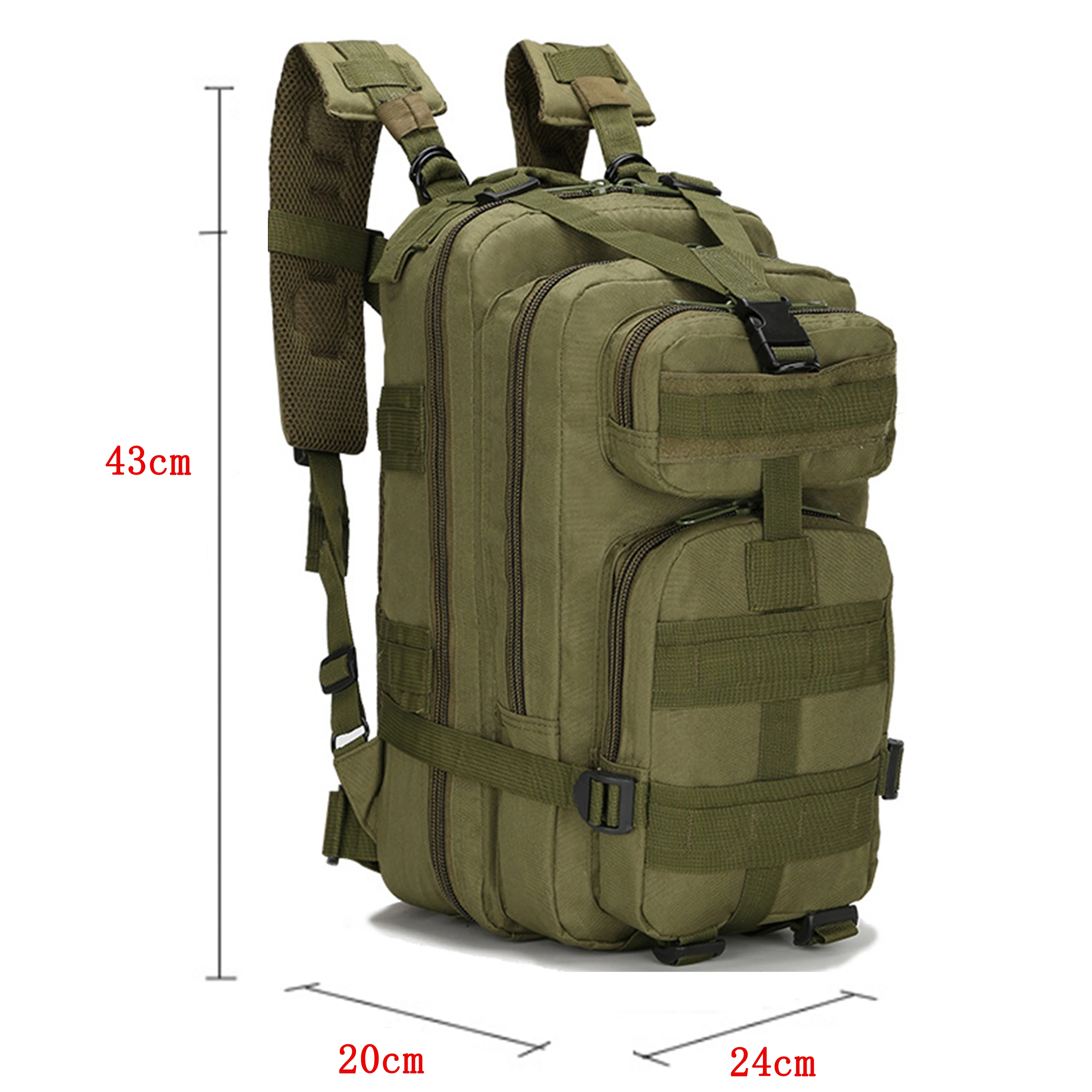 Hunting Camouflage Fitness Gym Zipper Duffle Rucksack Bag 25L 30L