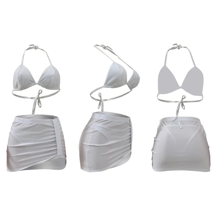Best Design Sexy Summer Beach Fashion 2021 Swimwear Women Bikini Set Women 3 Piece Set