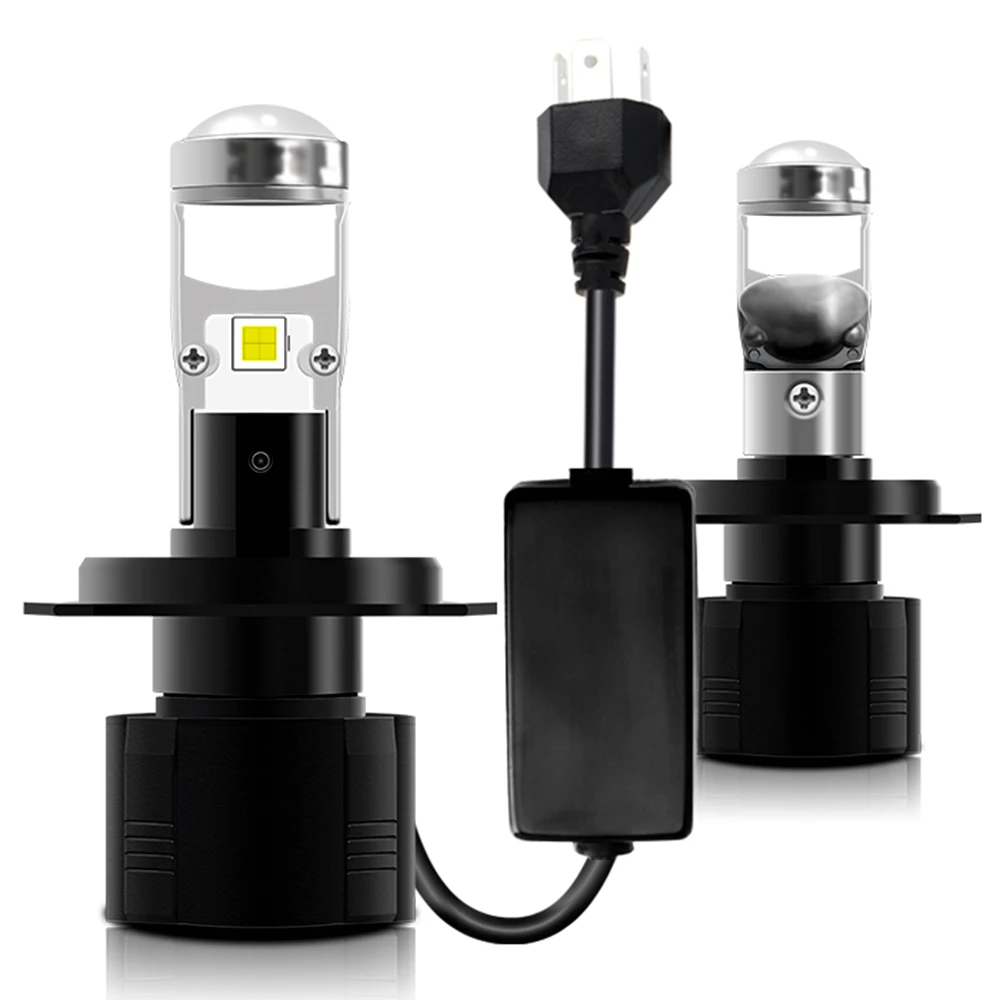 Led Projector H4 H7 Mini Lens Led Headlight Bulb Plug Play H4 H7 H11 9005 9006 Led Headlights Conversion Kit