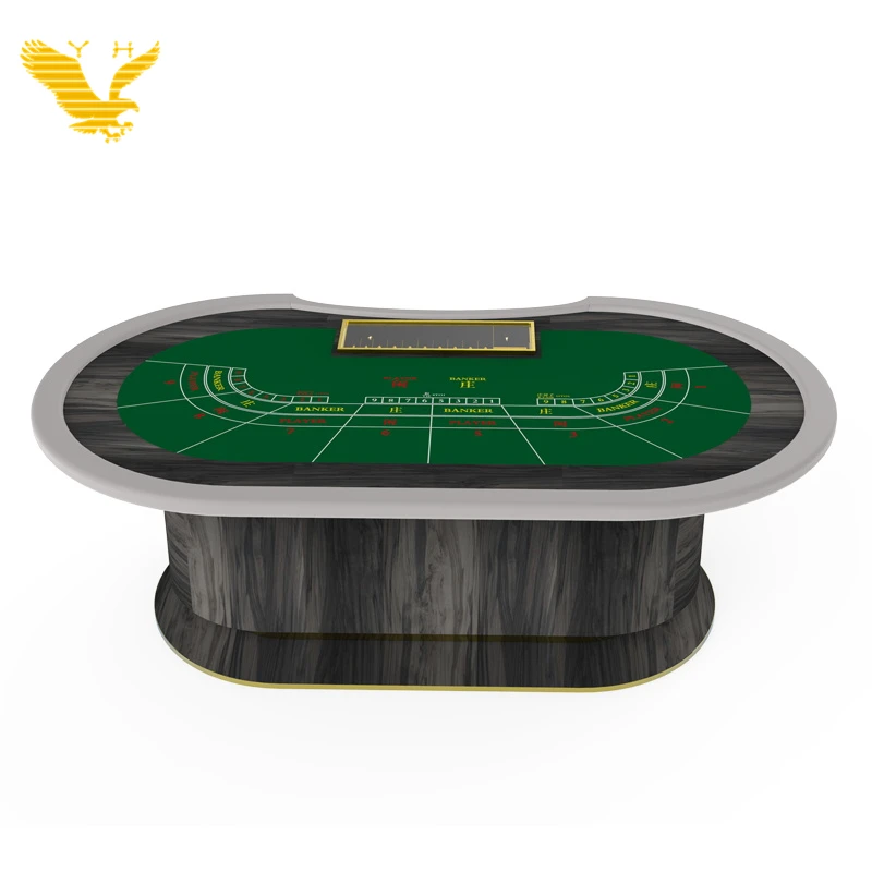 YH Manufacturer Casino Poker Table Popular Poker Table Oval Poker Table for Sale