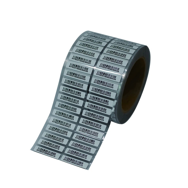 125 Micron Vulcanizing Label Materials Custom Cutting High Temperature Tyre Pet Barcode Label