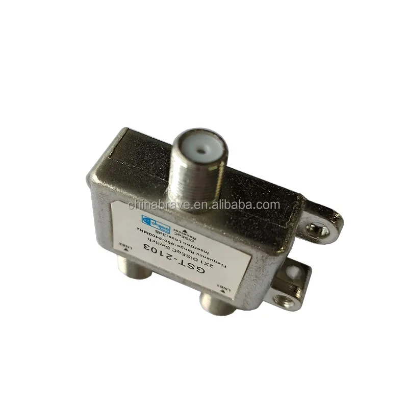 SPU 21-02 Interruttore DiSEqC 2x1 Per Antenna Satellitare – Commutatore A 2 Ingressi E 1 Uscita, Protezione Antintemperie, Frequenza 950-2200 MHz, Isolamento ≥20 DB, Per Impianti Professionali