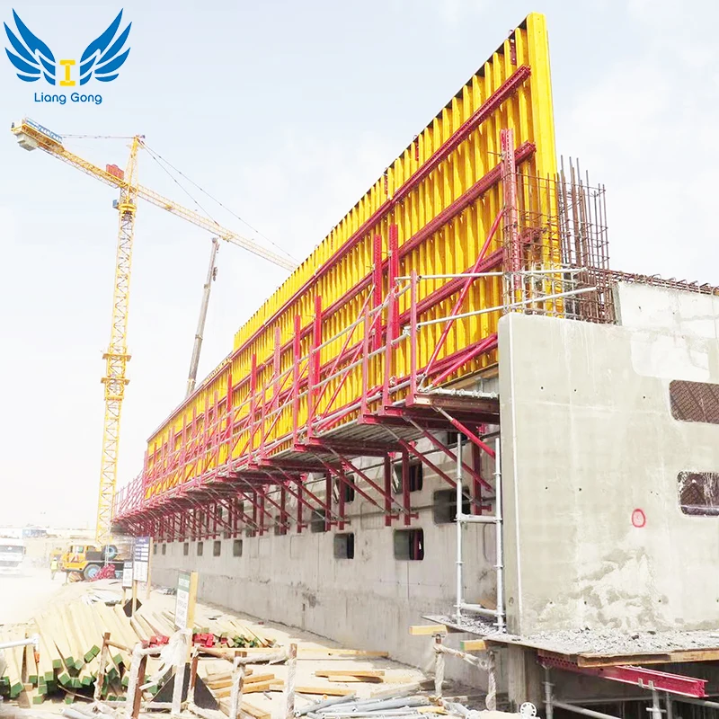 Conventional Risers Form Work Steel Cantilever Climbing Formwork System for High-rise