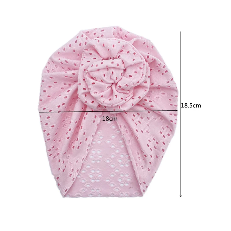 
Шапка для новорожденных с вырезами, тканевый цветочный тюрбан для малышей, мягкая шапка с узлом M3151 