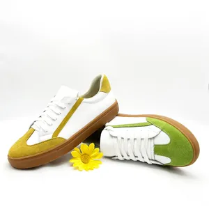 High-end Fashion Trend 100% Genuine Leather Breathable Classic Leisure Shoes for Women