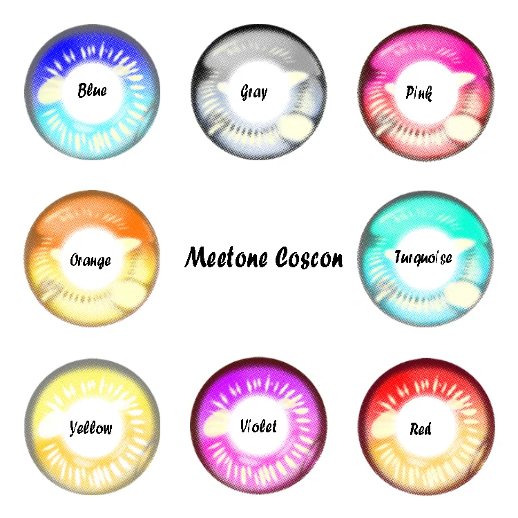 
Meetone Coscon 8 видов цветов soft anime cosplay контактные линзы 