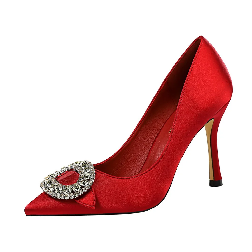 red bottom diamond heels