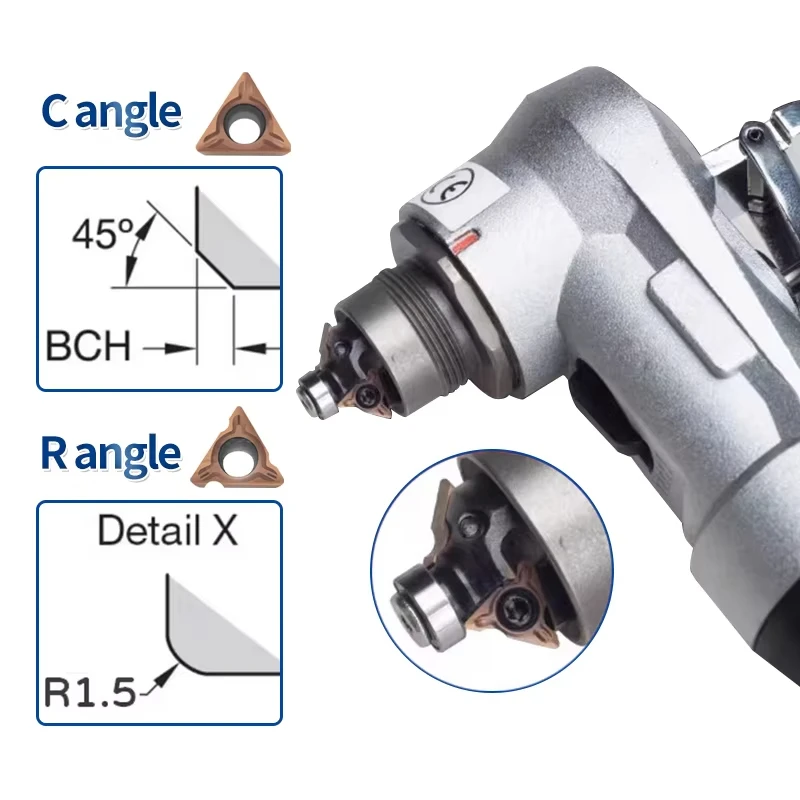 High-quality Carpentry Tools and Machine Mini Portable Beveling Pneumatic Trimming Chamfering Machine