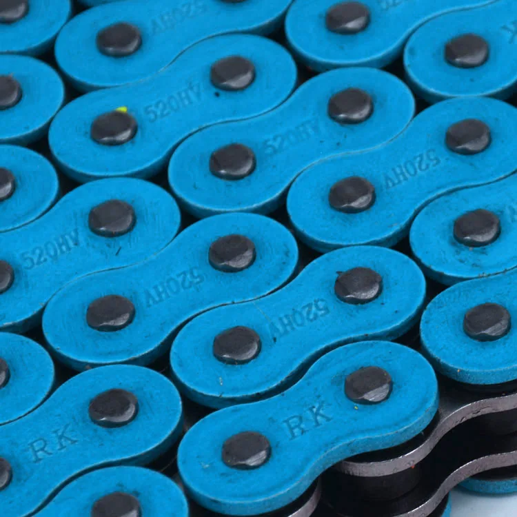 520H 120L Reinforced Motorcycle Transmission Chain – 520 Pitch, 120 Links, Silver, Clip-Type Master Link