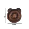 Black Walnut Bear Beaded Plate