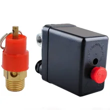 Central Pneumatic Air Compressor Pressure Switch Control Valve With 1/4"PT Thread Safety Pressure Relief Valve