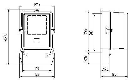 Analog Only Front Board Installed PC Cover Active Electric Digital Power Meter Electricity Three Phase Energy Meter