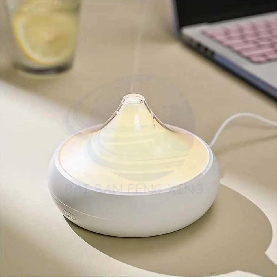新アロママシン シミュレーション 七色フレイム 家庭用 デスクトップ加湿器 クリエイティブ クラックルフレイム 耐久性 4