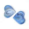 Blue Agate Geode Heart
