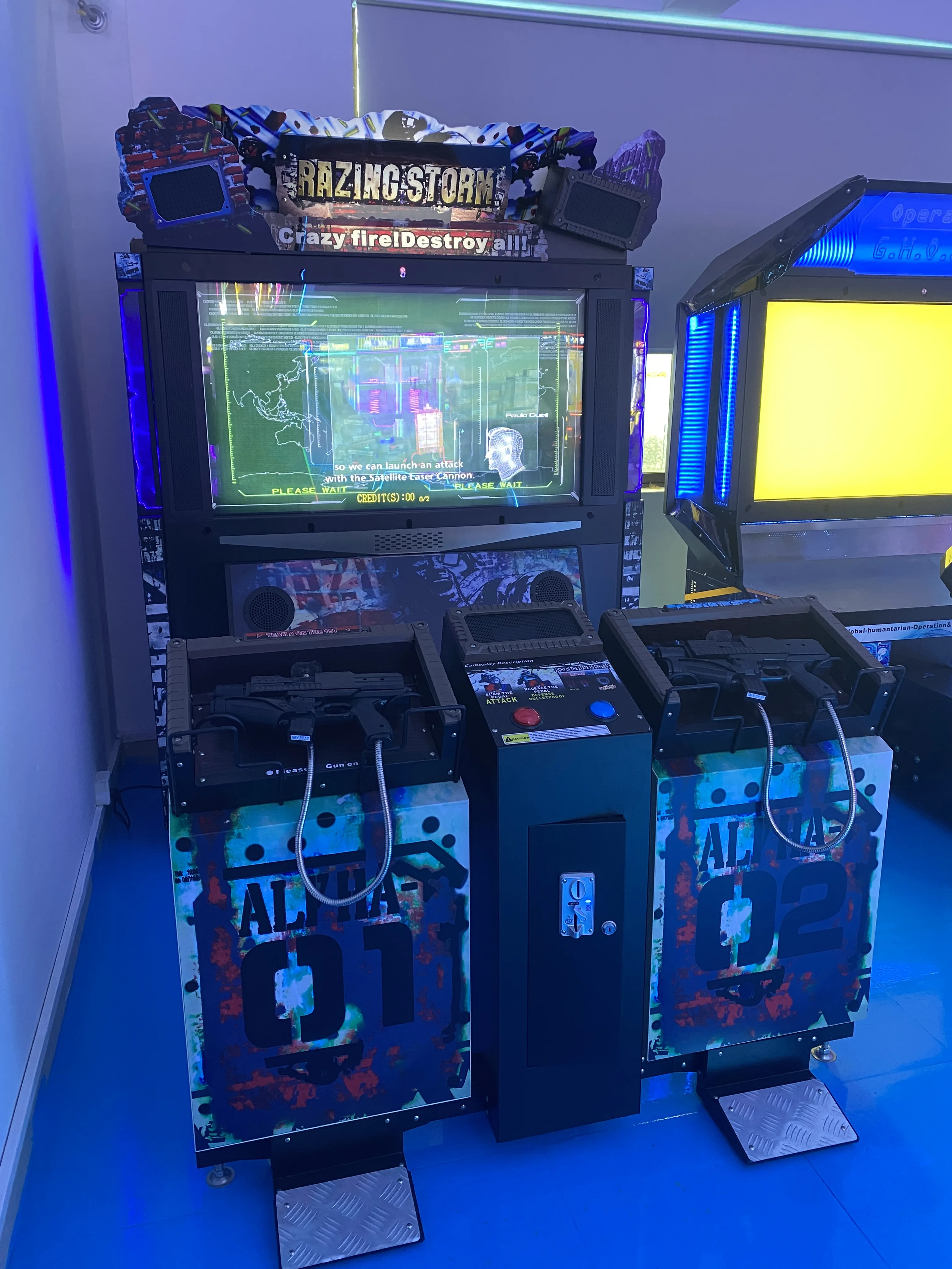 Coin-Operated Video Shooting Game Simulator Indoor Amusement Park