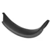 Diadema de cuero proteico negro.